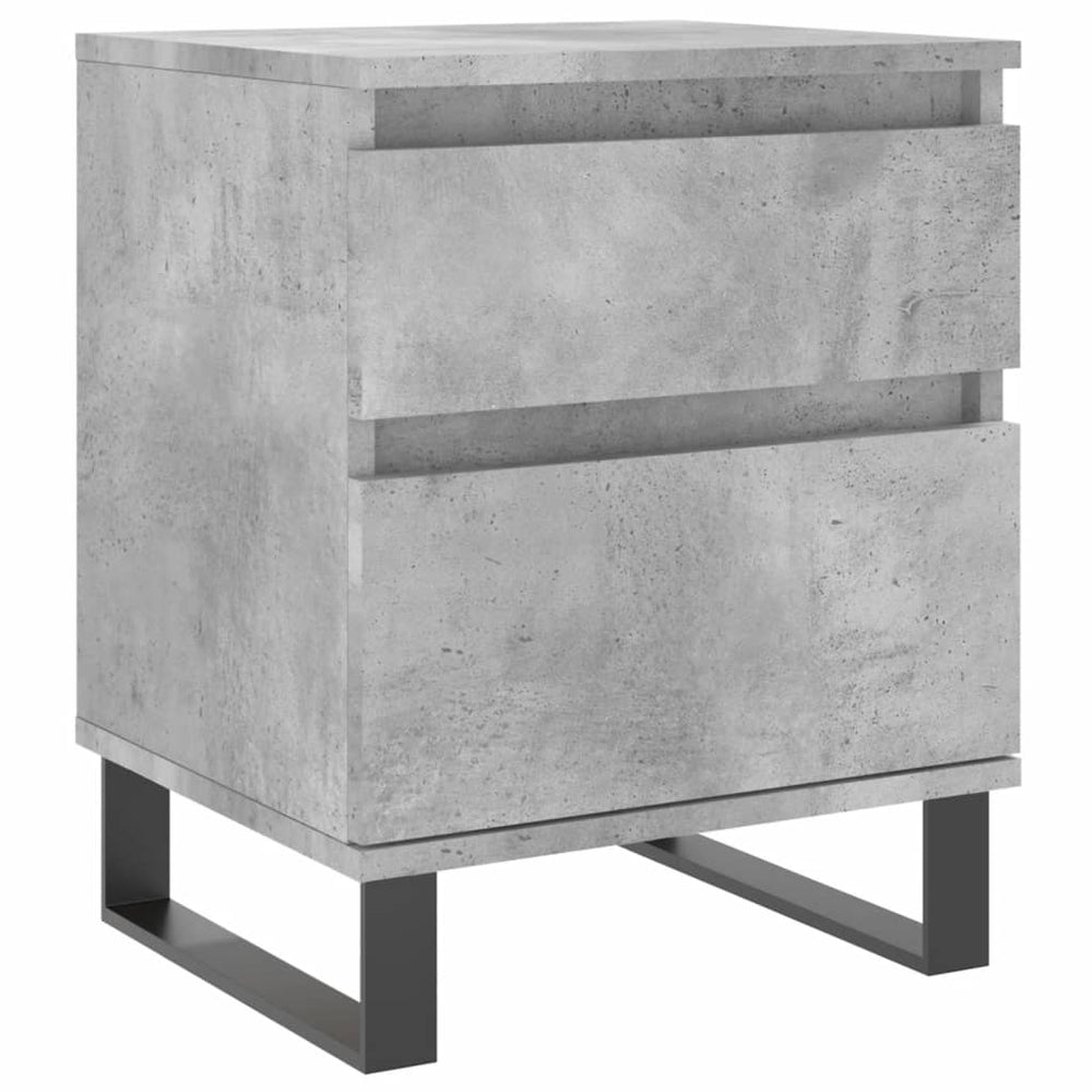 Nachtkastjes 2 st 40x35x50 cm bewerkt hout betongrijs MeubelReus