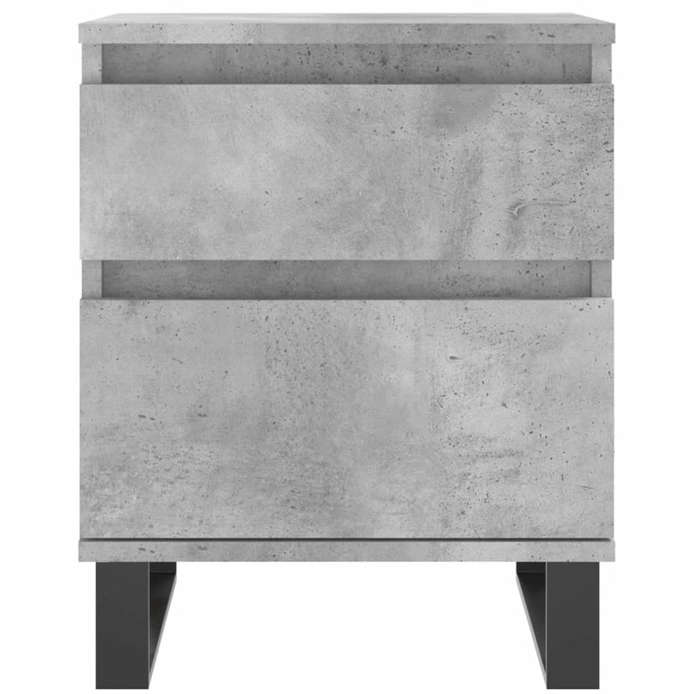 Nachtkastjes 2 st 40x35x50 cm bewerkt hout betongrijs MeubelReus