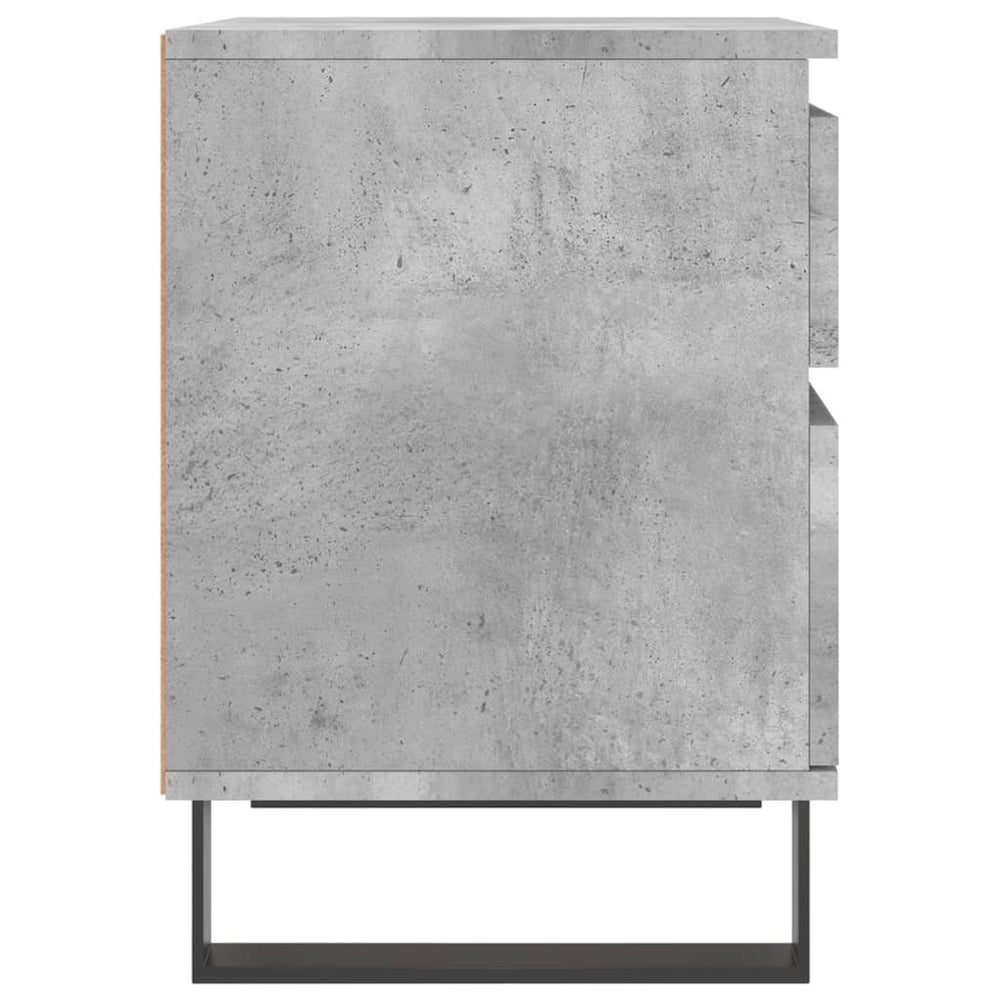 Nachtkastjes 2 st 40x35x50 cm bewerkt hout betongrijs MeubelReus