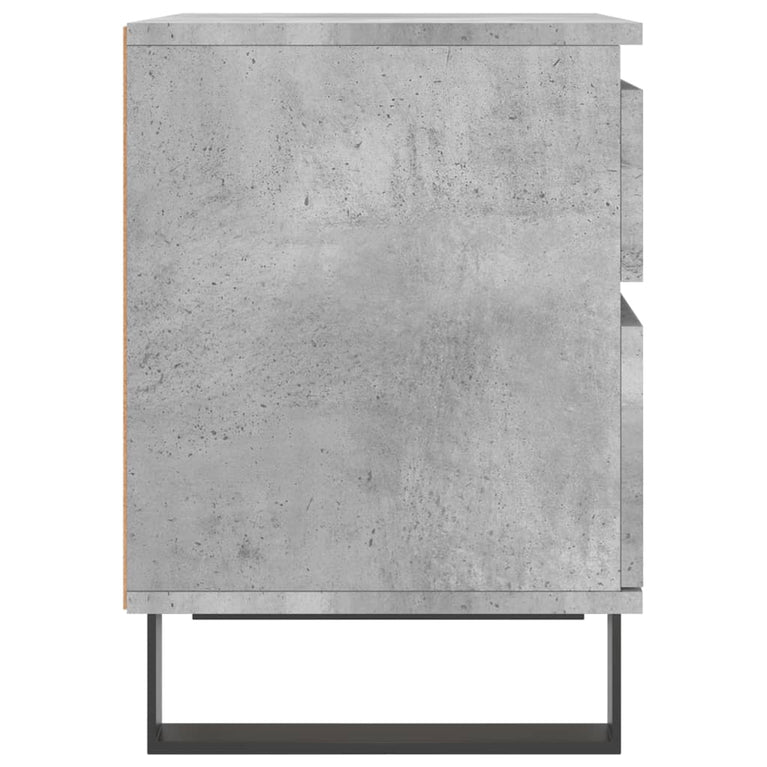 Nachtkastjes 2 st 40x35x50 cm bewerkt hout betongrijs MeubelReus