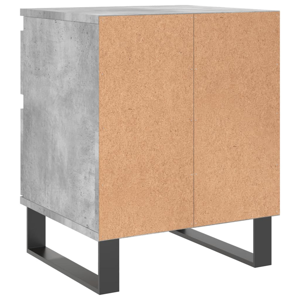 Nachtkastjes 2 st 40x35x50 cm bewerkt hout betongrijs MeubelReus