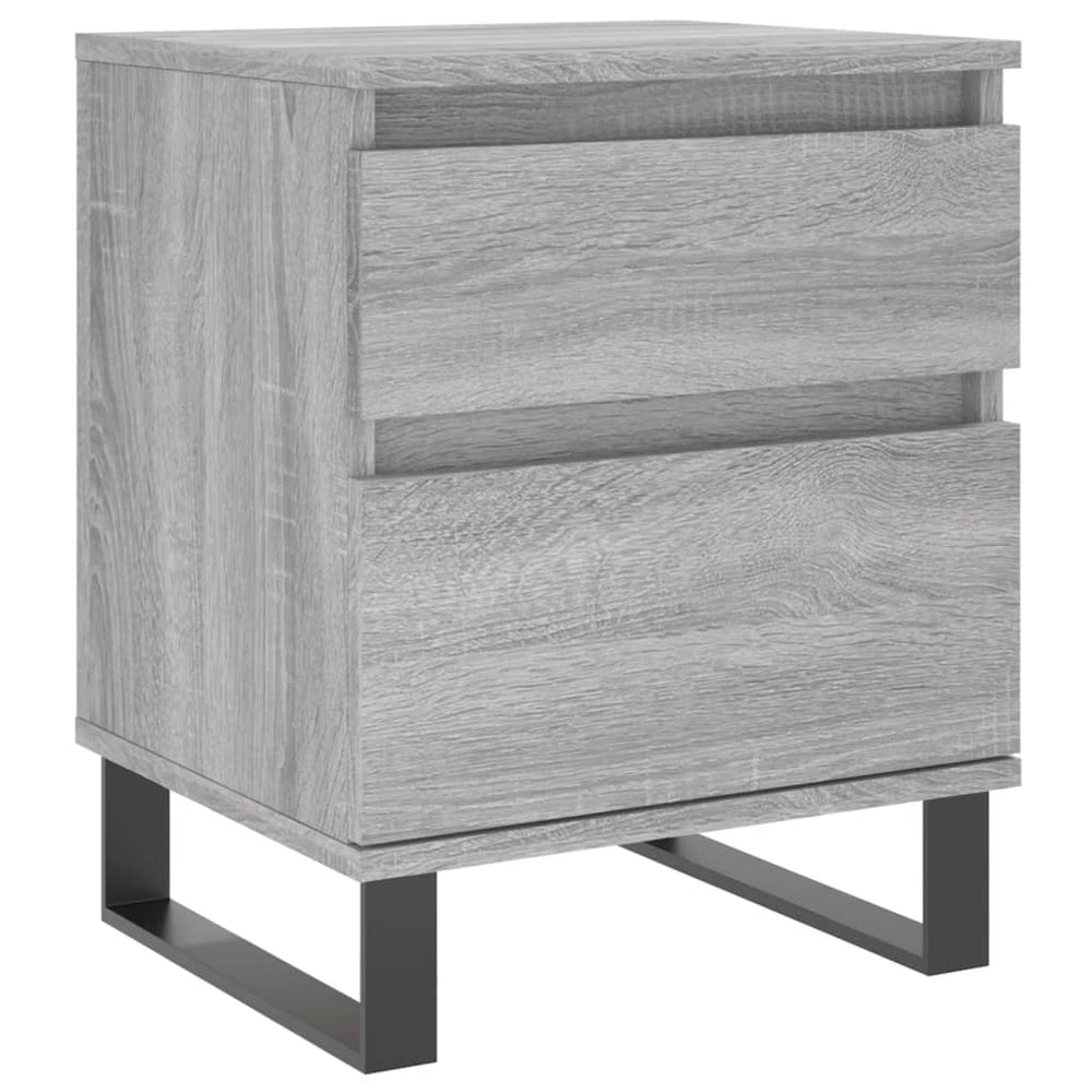 Nachtkastjes 2 st 40x35x50 cm bewerkt hout grijs sonoma eiken MeubelReus