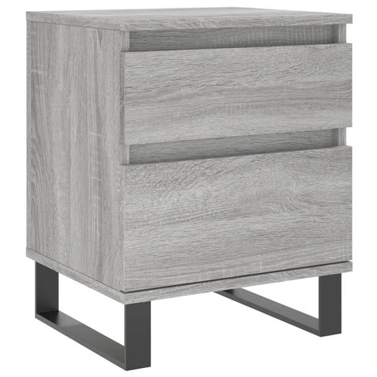 Nachtkastjes 2 st 40x35x50 cm bewerkt hout grijs sonoma eiken MeubelReus