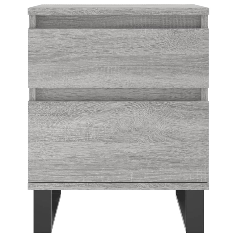 Nachtkastjes 2 st 40x35x50 cm bewerkt hout grijs sonoma eiken MeubelReus