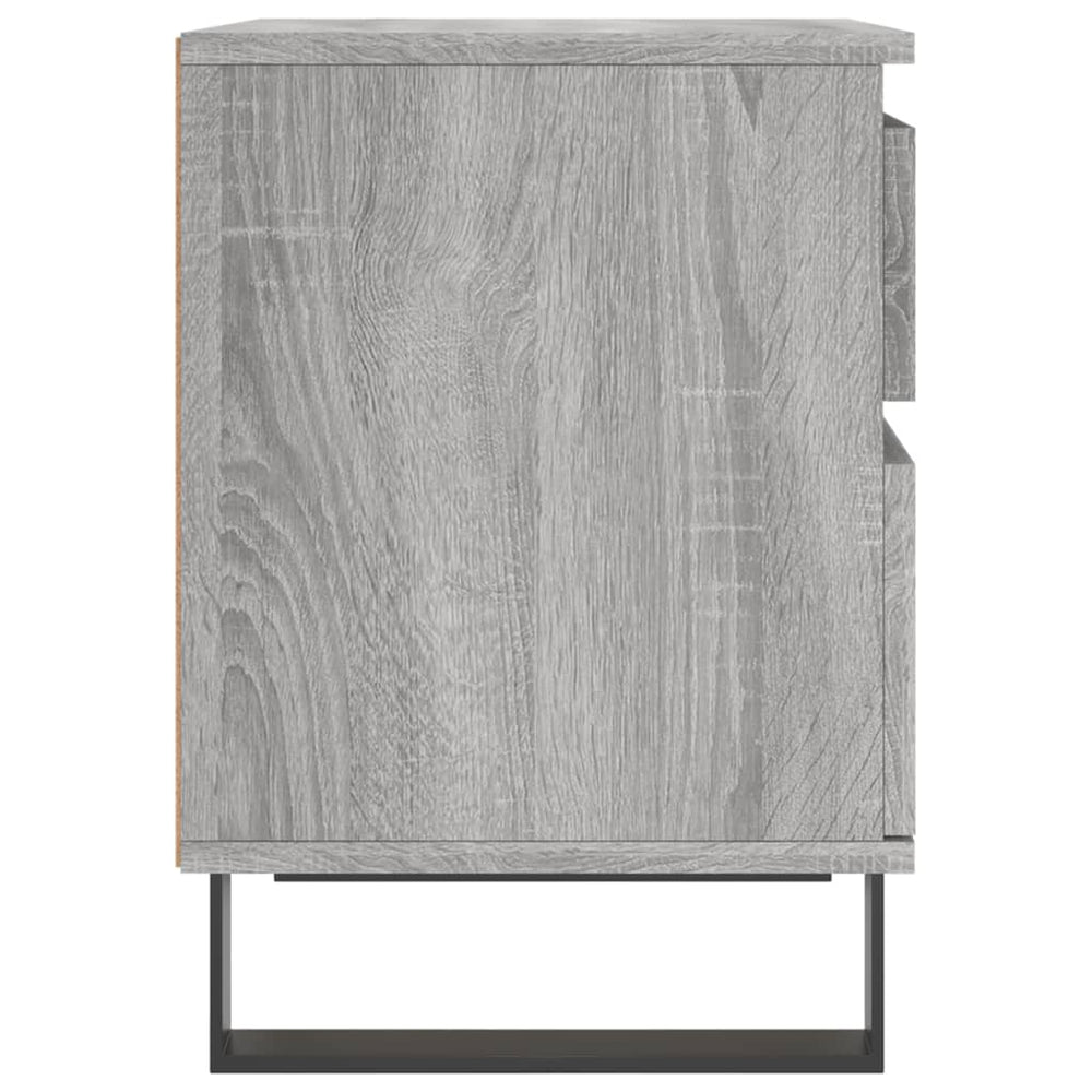 Nachtkastjes 2 st 40x35x50 cm bewerkt hout grijs sonoma eiken MeubelReus