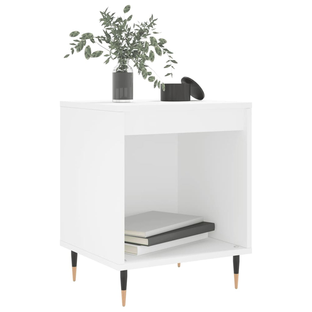 Nachtkastjes 2 st 40x35x50 cm bewerkt hout wit MeubelReus