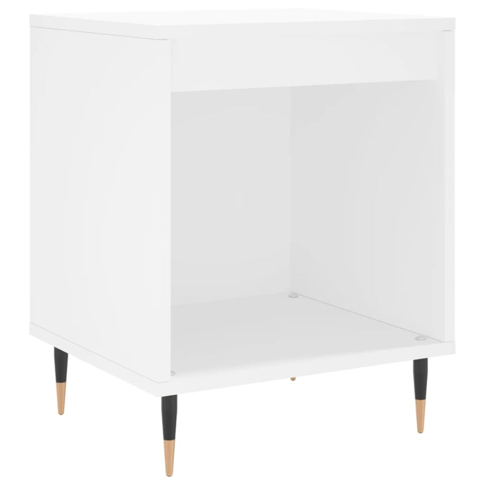 Nachtkastjes 2 st 40x35x50 cm bewerkt hout wit MeubelReus