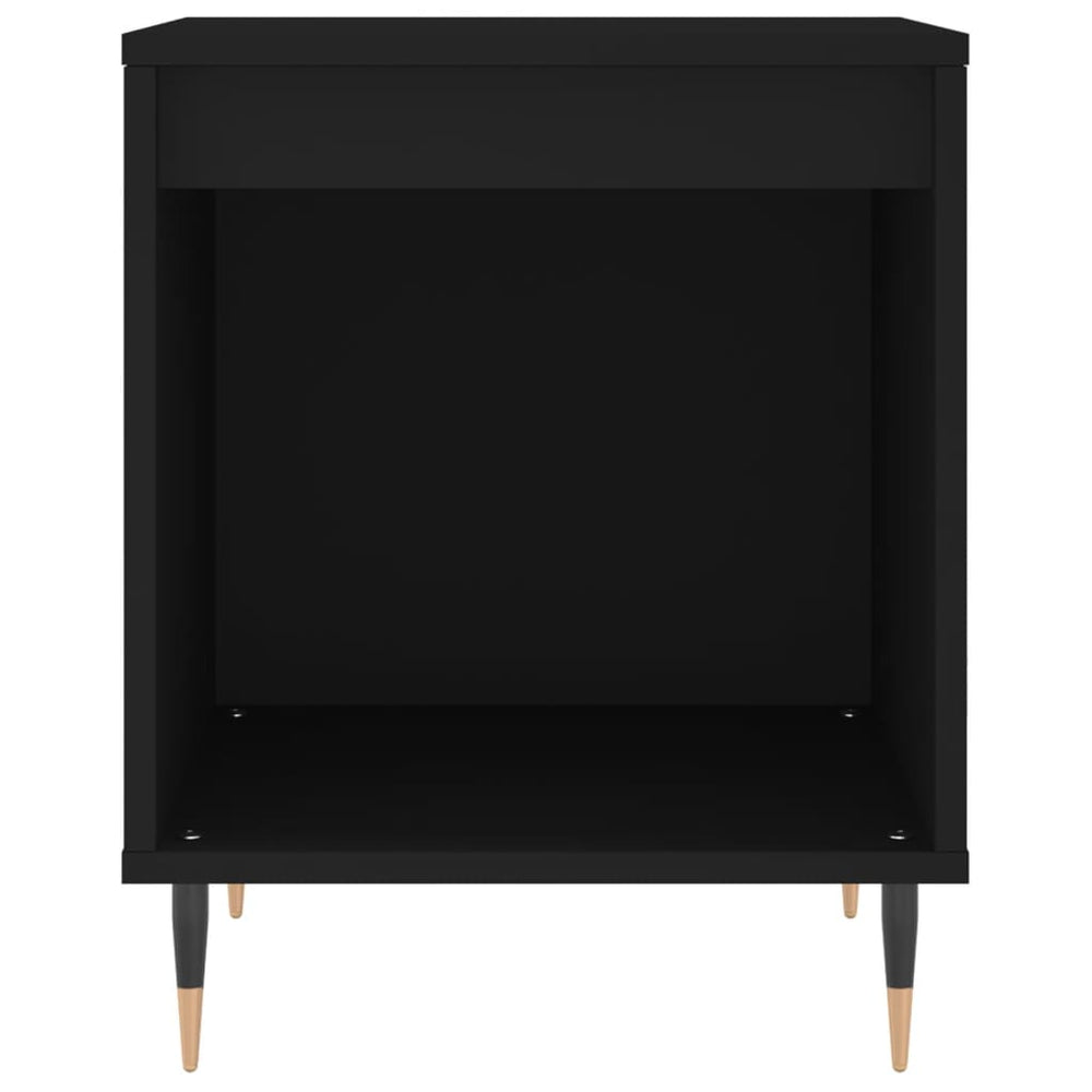 Nachtkastjes 2 st 40x35x50 cm bewerkt hout zwart MeubelReus