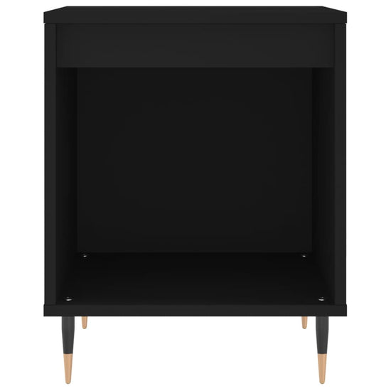 Nachtkastjes 2 st 40x35x50 cm bewerkt hout zwart MeubelReus