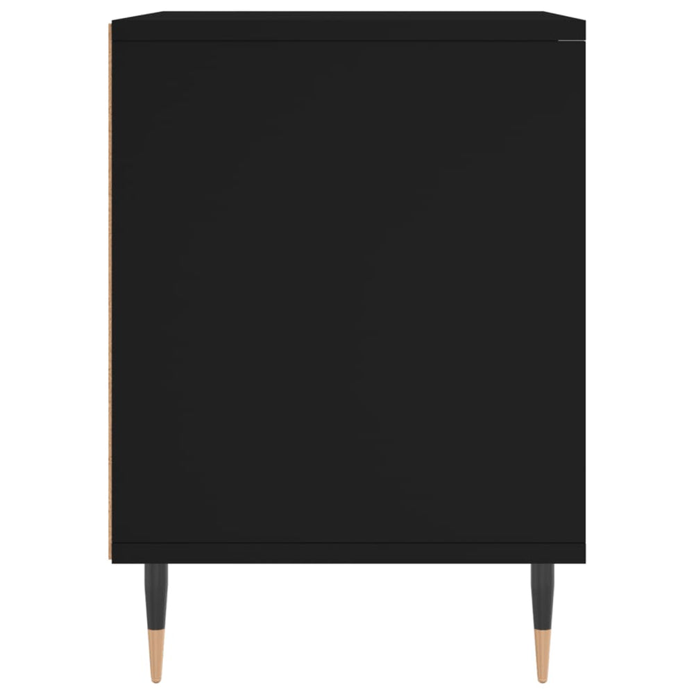 Nachtkastjes 2 st 40x35x50 cm bewerkt hout zwart MeubelReus