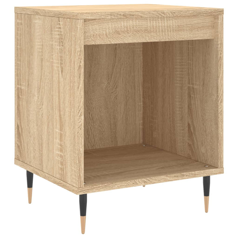 Nachtkastje 40x35x50 cm bewerkt hout sonoma eikenkleurig MeubelReus