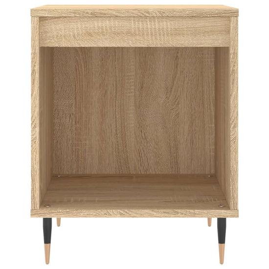 Nachtkastje 40x35x50 cm bewerkt hout sonoma eikenkleurig MeubelReus