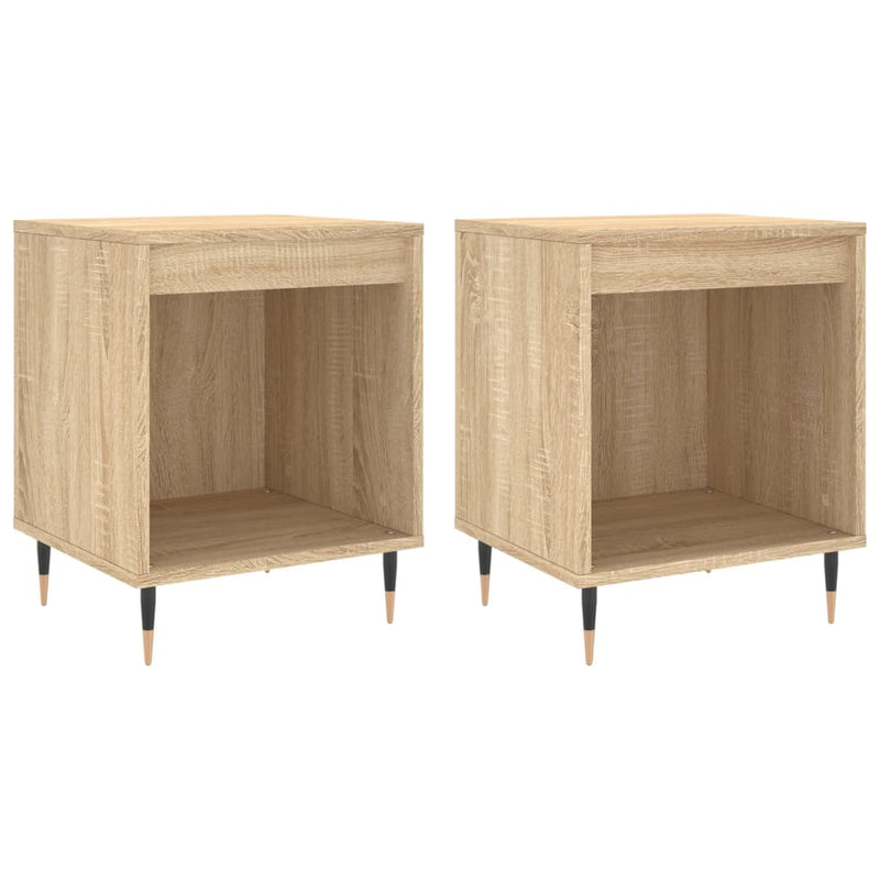 Nachtkastjes 2 st 40x35x50 cm sonoma eikenkleurig MeubelReus