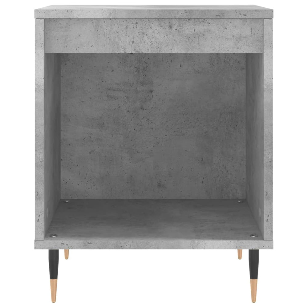 Nachtkastje 40x35x50 cm bewerkt hout betongrijs MeubelReus