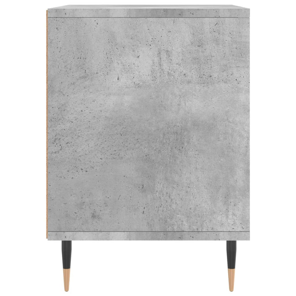 Nachtkastje 40x35x50 cm bewerkt hout betongrijs MeubelReus