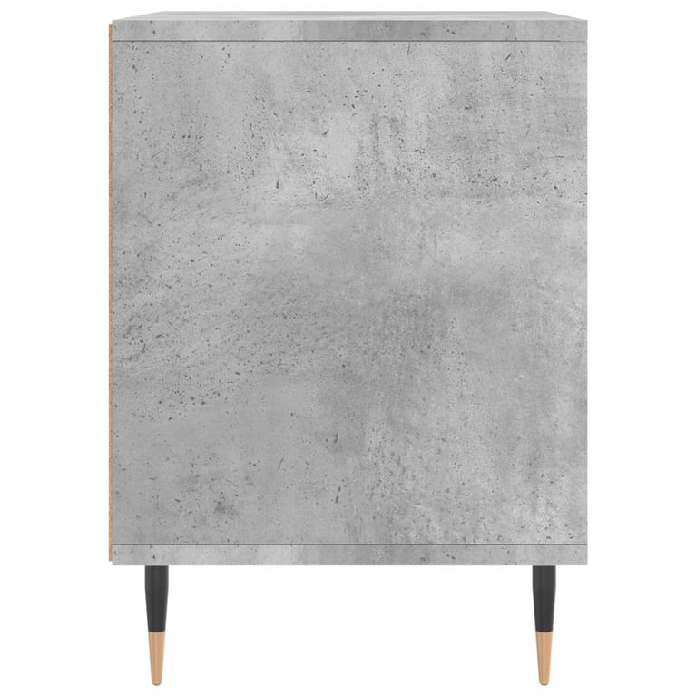 Nachtkastje 40x35x50 cm bewerkt hout betongrijs MeubelReus