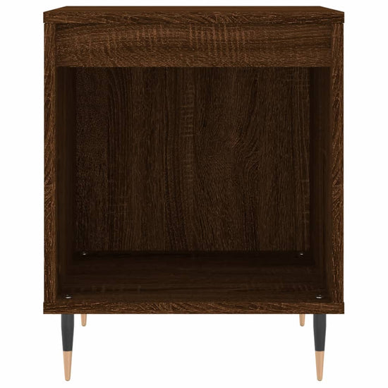 Nachtkastje 40x35x50 cm bewerkt hout bruin eikenkleur MeubelReus