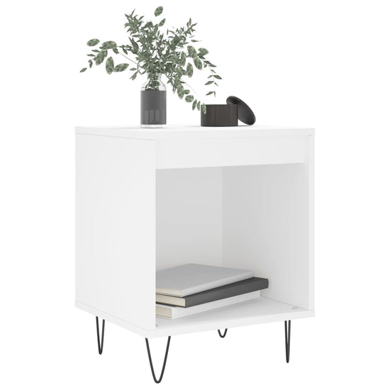 Nachtkastjes 2 st 40x35x50 cm bewerkt hout wit MeubelReus
