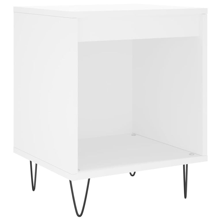 Nachtkastjes 2 st 40x35x50 cm bewerkt hout wit MeubelReus