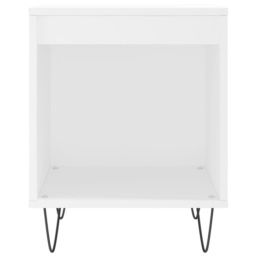 Nachtkastjes 2 st 40x35x50 cm bewerkt hout wit MeubelReus