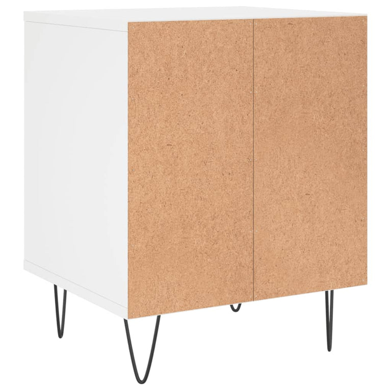 Nachtkastjes 2 st 40x35x50 cm bewerkt hout wit MeubelReus