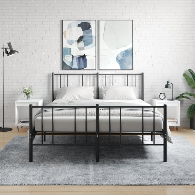 Nachtkastjes 2 st 40x35x50 cm bewerkt hout wit MeubelReus