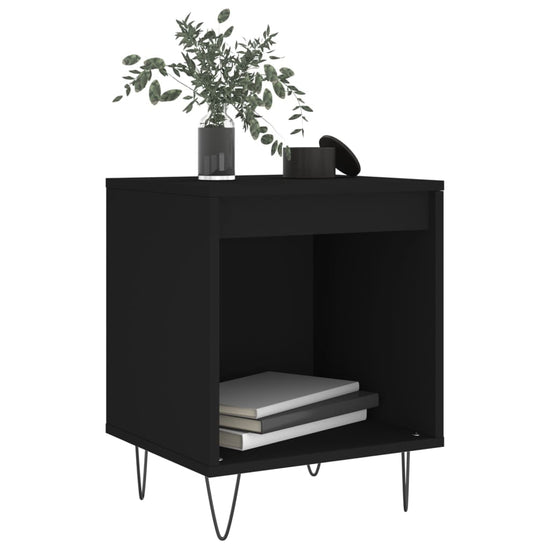 Nachtkastjes 2 st 40x35x50 cm bewerkt hout zwart MeubelReus