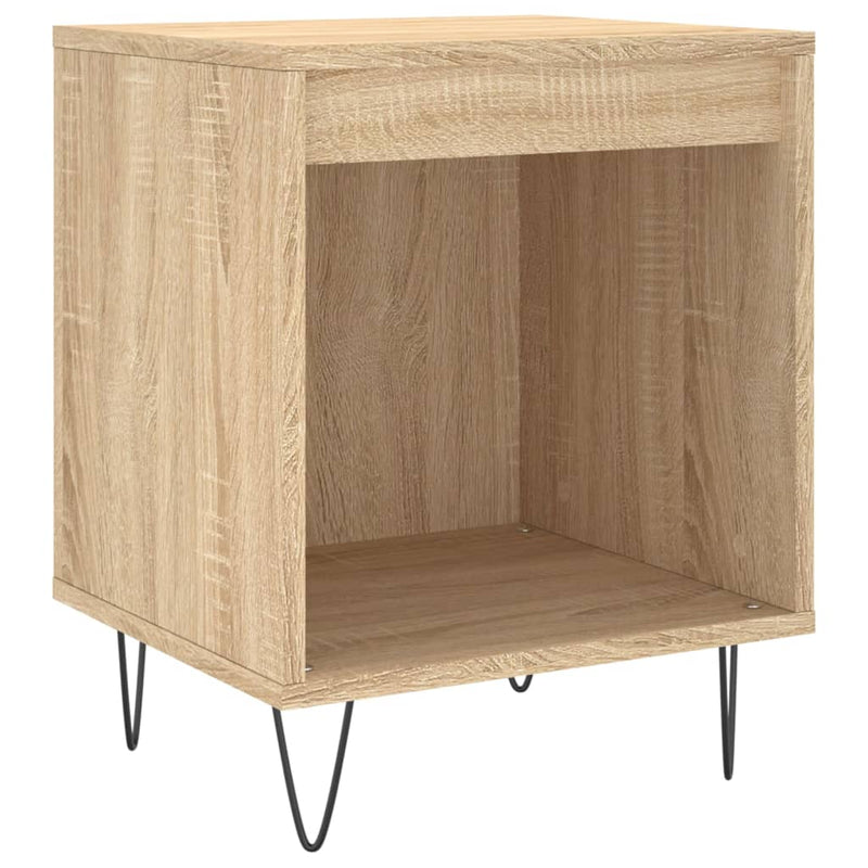 Nachtkastje 40x35x50 cm bewerkt hout sonoma eikenkleurig MeubelReus