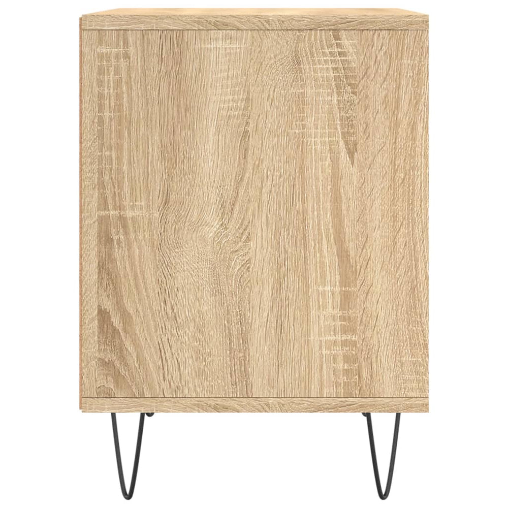 Nachtkastje 40x35x50 cm bewerkt hout sonoma eikenkleurig MeubelReus