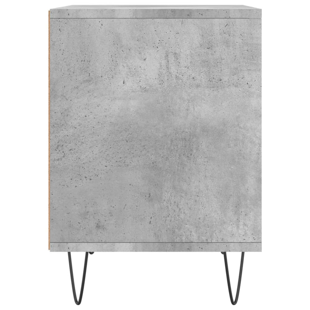 Nachtkastje 40x35x50 cm bewerkt hout betongrijs MeubelReus