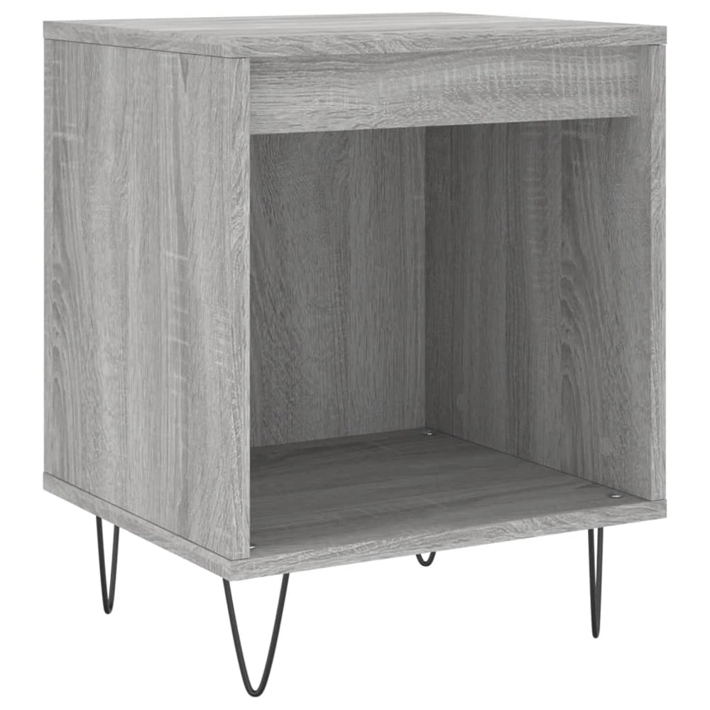 Nachtkastjes 2 st 40x35x50 cm bewerkt hout grijs sonoma eiken MeubelReus