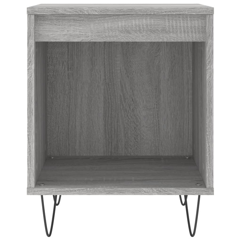 Nachtkastjes 2 st 40x35x50 cm bewerkt hout grijs sonoma eiken MeubelReus