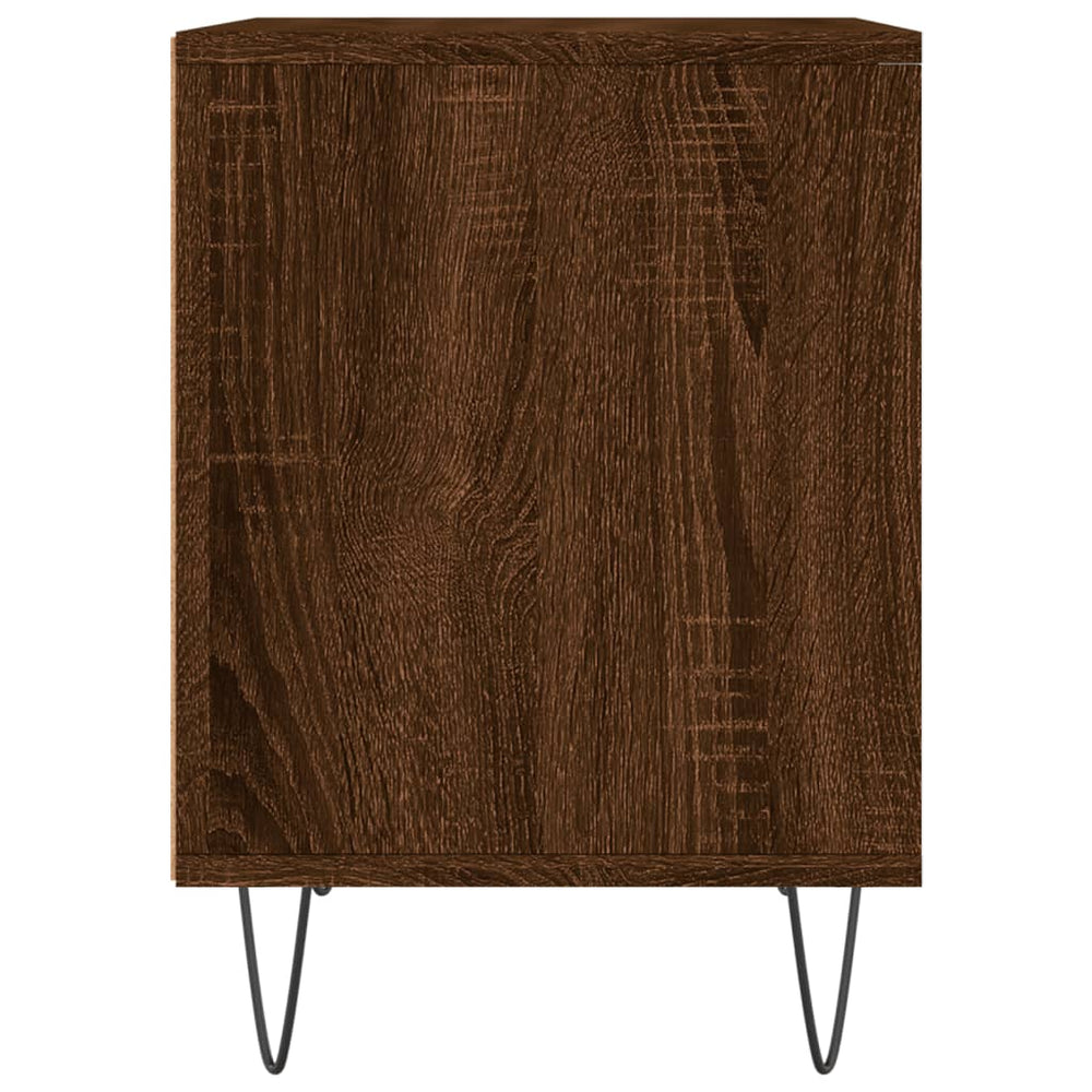 Nachtkastjes 2 st 40x35x50 cm bewerkt hout bruin eikenkleur MeubelReus