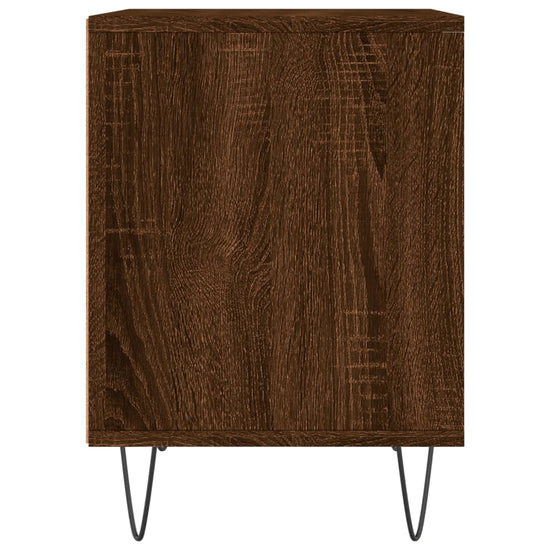 Nachtkastjes 2 st 40x35x50 cm bewerkt hout bruin eikenkleur MeubelReus