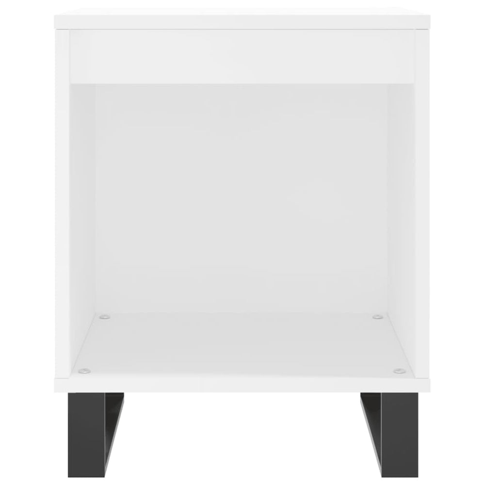 Nachtkastjes 2 st 40x35x50 cm bewerkt hout wit MeubelReus