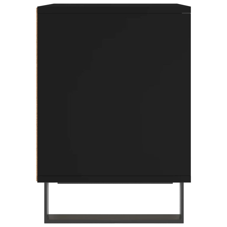Nachtkastje 40x35x50 cm bewerkt hout zwart MeubelReus