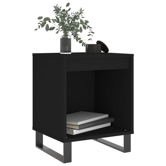 Nachtkastjes 2 st 40x35x50 cm bewerkt hout zwart MeubelReus