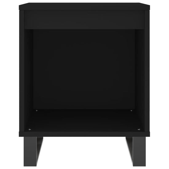 Nachtkastjes 2 st 40x35x50 cm bewerkt hout zwart MeubelReus