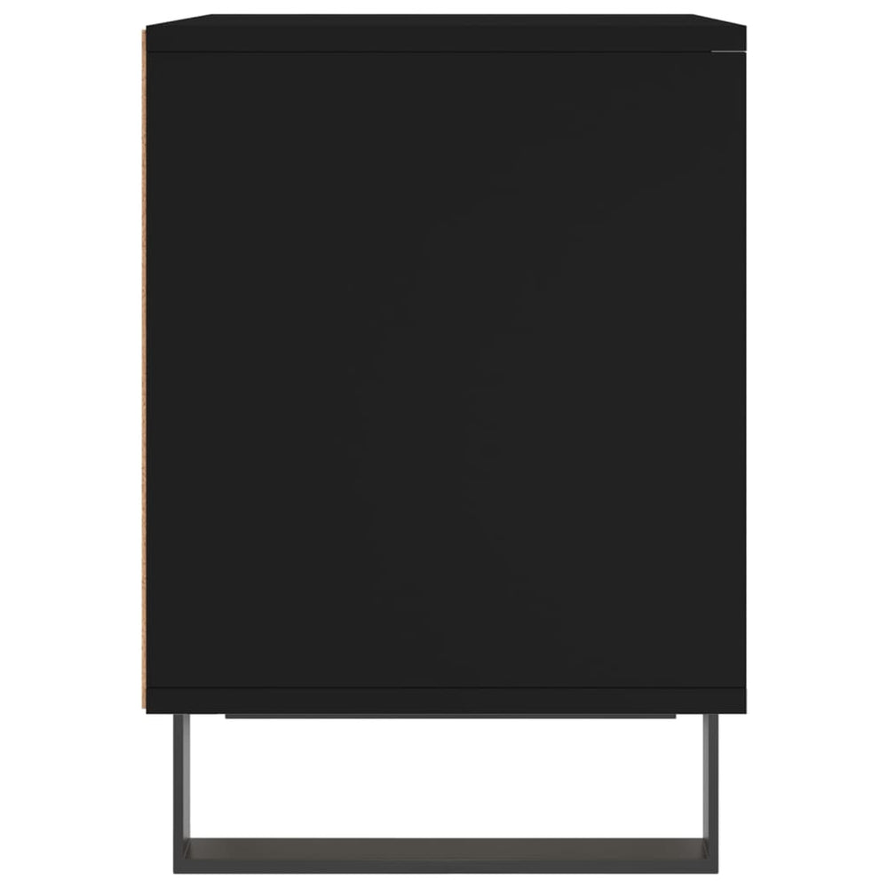Nachtkastjes 2 st 40x35x50 cm bewerkt hout zwart MeubelReus