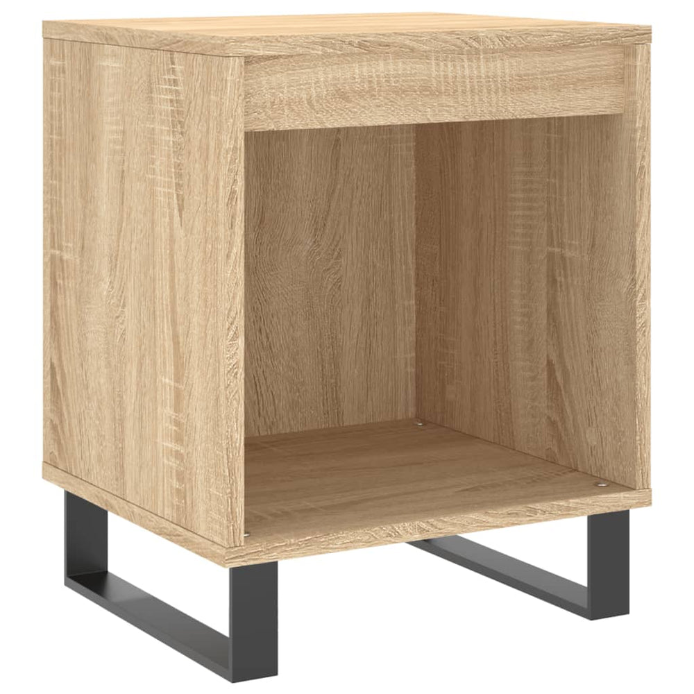 Nachtkastje 40x35x50 cm bewerkt hout sonoma eikenkleurig MeubelReus