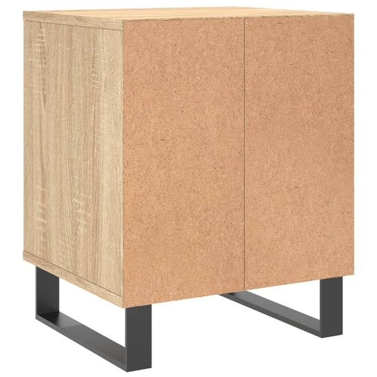 Nachtkastje 40x35x50 cm bewerkt hout sonoma eikenkleurig MeubelReus