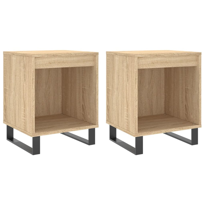 Nachtkastjes 2 st 40x35x50 cm sonoma eikenkleurig MeubelReus