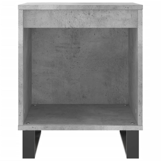 Nachtkastje 40x35x50 cm bewerkt hout betongrijs MeubelReus