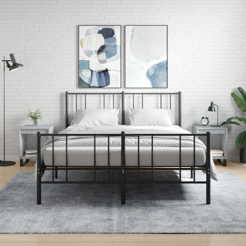 Nachtkastjes 2 st 40x35x50 cm bewerkt hout betongrijs MeubelReus