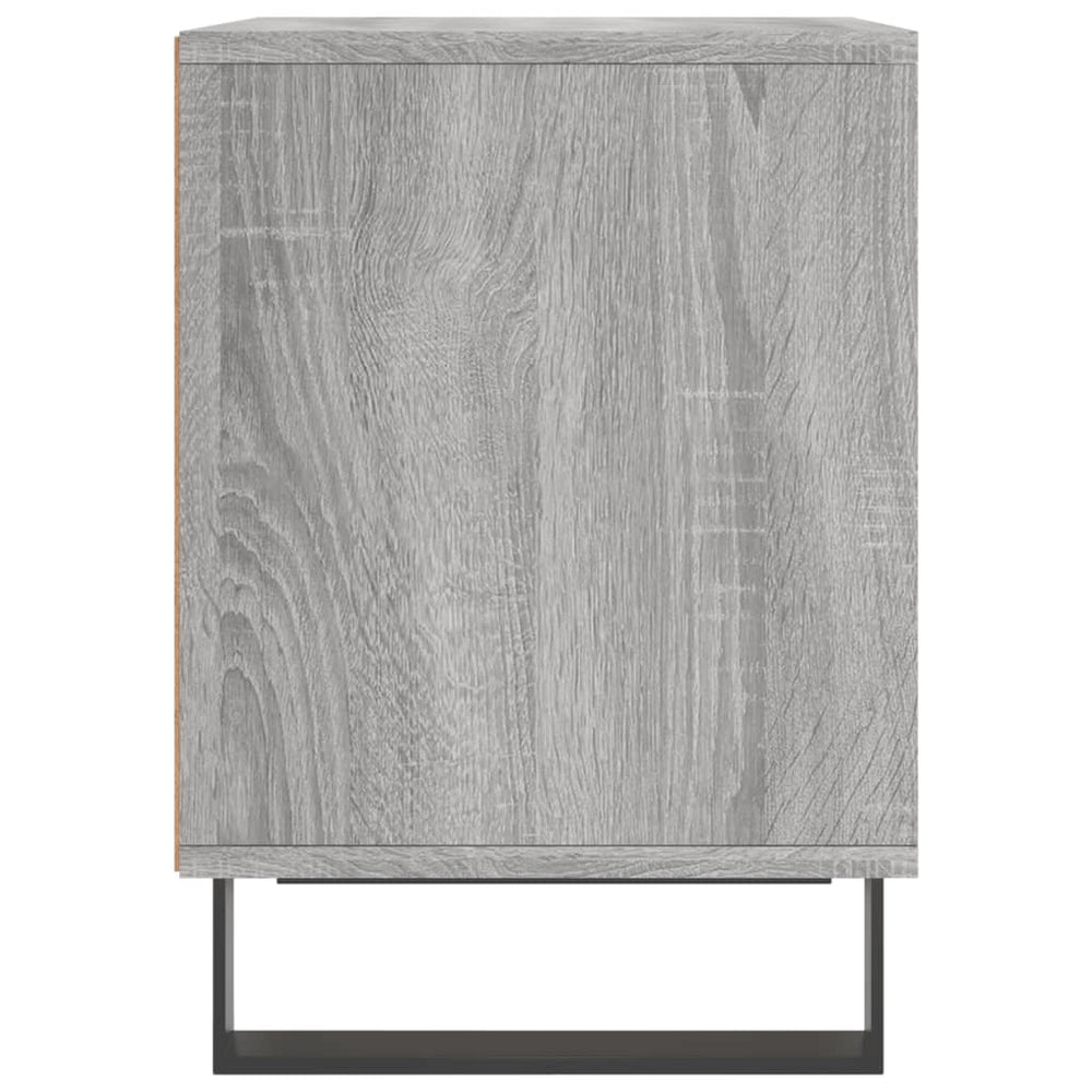 Nachtkastje 40x35x50 cm bewerkt hout grijs sonoma eikenkleurig MeubelReus