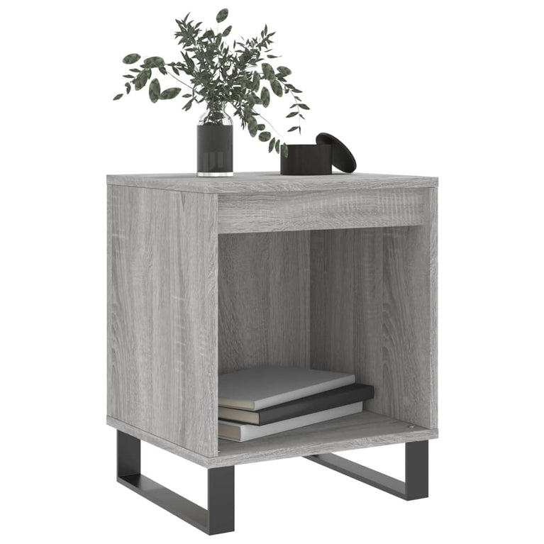 Nachtkastjes 2 st 40x35x50 cm bewerkt hout grijs sonoma eiken MeubelReus