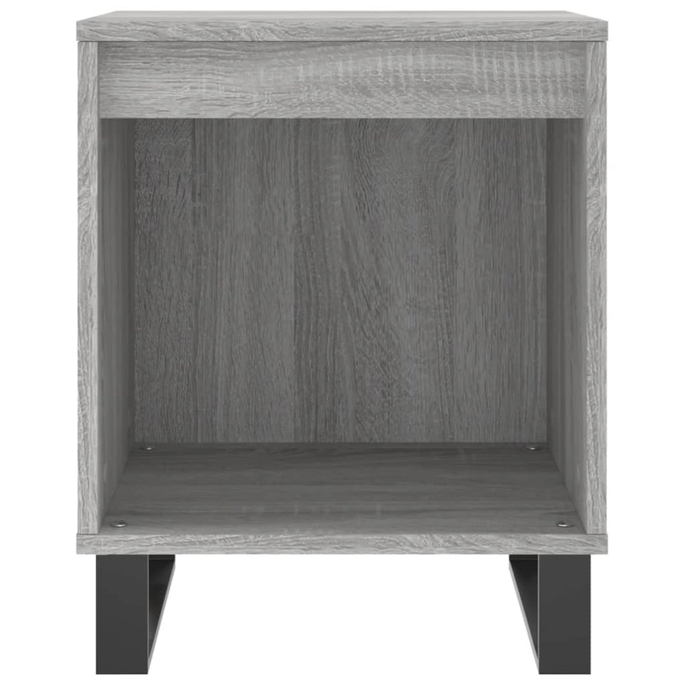 Nachtkastjes 2 st 40x35x50 cm bewerkt hout grijs sonoma eiken MeubelReus