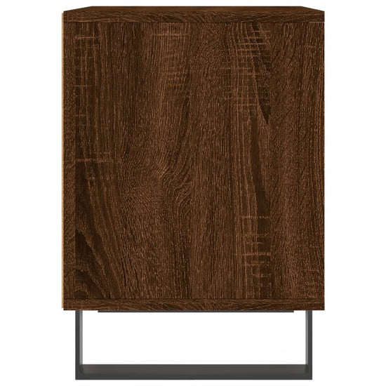 Nachtkastje 40x35x50 cm bewerkt hout bruin eikenkleur MeubelReus