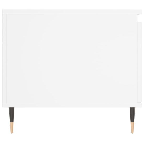 Salontafel 100x50x45 cm bewerkt hout wit MeubelReus