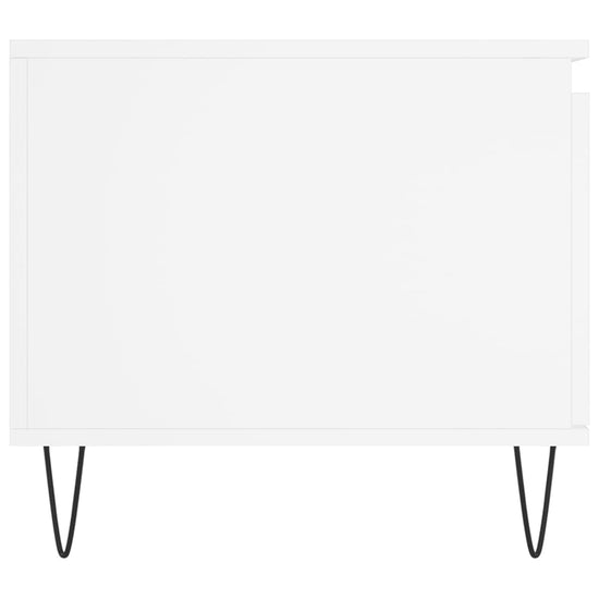 Salontafel 100x50x45 cm bewerkt hout wit MeubelReus